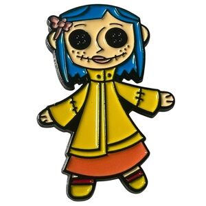Pin 1.25” Other Coraline Enamel Brooch